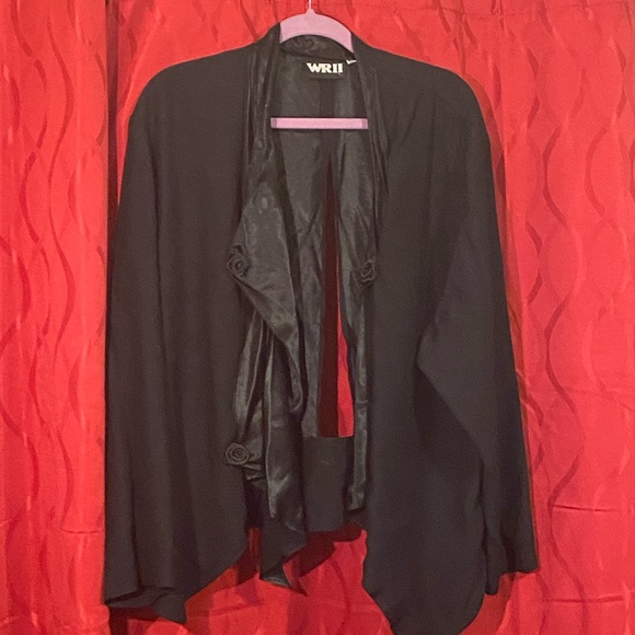 Black Blazer W/ Slit Back - Picture 3 of 4